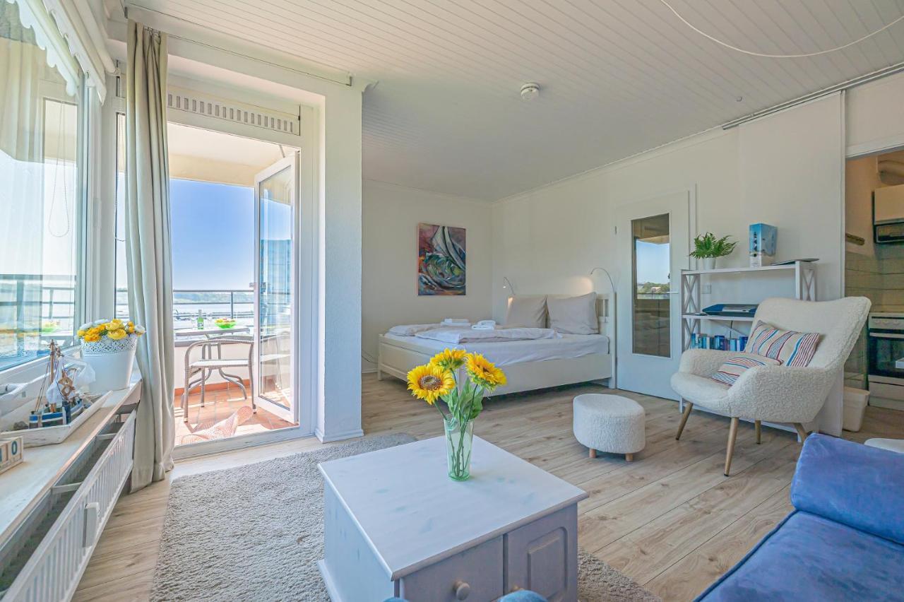 Fewo1846 - Sonne Und Meer - Kleines Studio-Apartment Mit Balkon Und Meerblick Glücksburg المظهر الخارجي الصورة